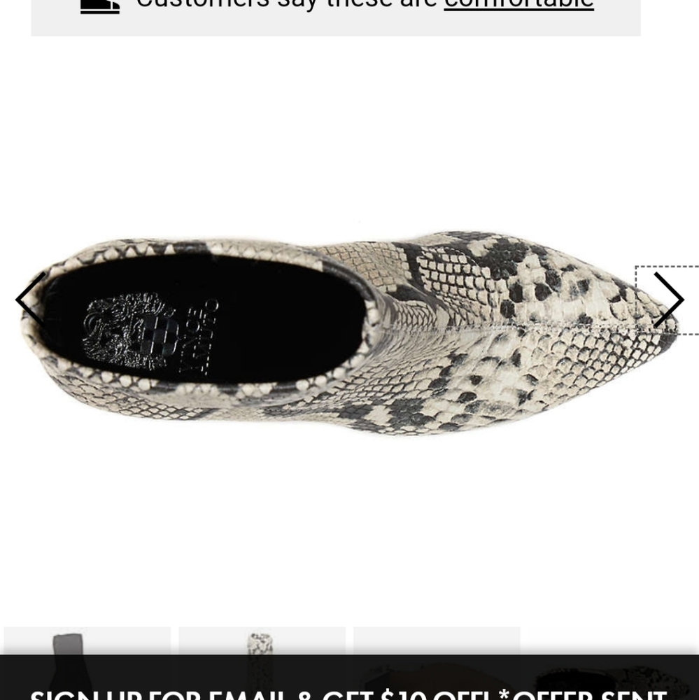 NEW VInce Camuto Snake Print booties - Picture 2 of 6